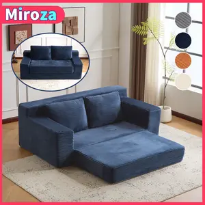 【Autumn sale】71" Convertible Sofa Bed, Love Seat Sleeper Bed, 2-in-1 Foldable Curved Sleeper Sofa with Pillows for Living Room and Bedroom, High-Density Memory Foam
