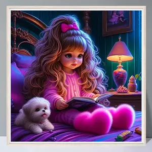 Cartoon Pattern DIY Diamond Art Painting Without Frame, DIY 5D Diamond Arts Painting Kit, Wall Art Decor For Home Living Room Bedroom