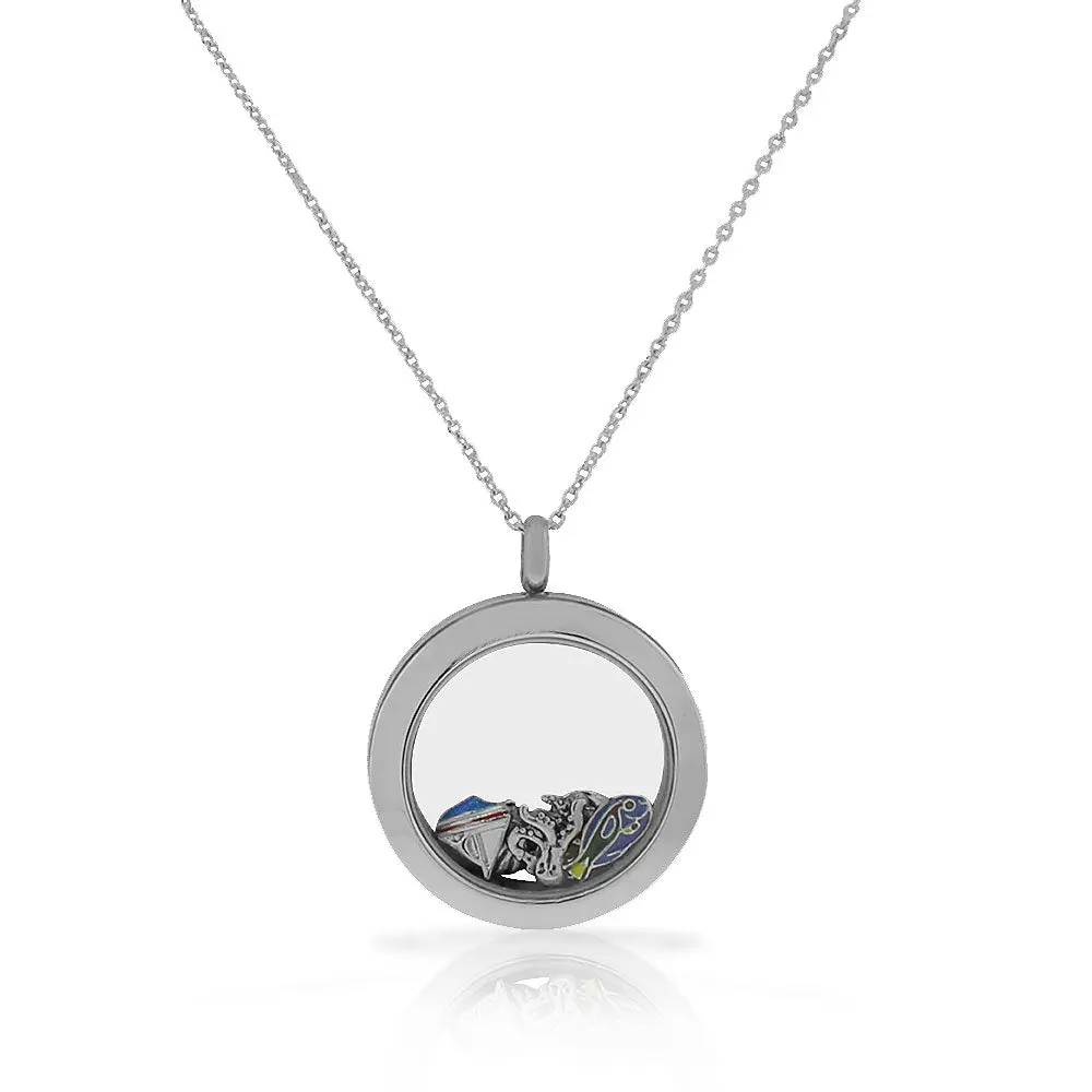 Floating Marine Charm Necklace