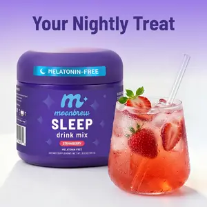 MoonBrew Strawberry – Magnesium Sleep Drink – Natural Sleep Support – Sugar-Free