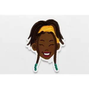 Black Girl Hairstyles Stickers: Locs