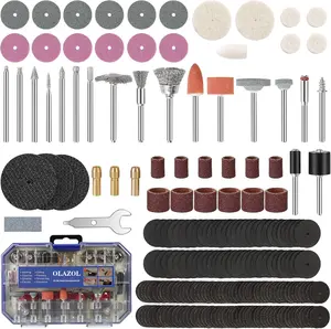 227-Piece Rotary Tool Accessory Kit, Dremel Compatible, Includes Grinding, Sanding, Cutting, Drilling, Cleaning, Polishing, Carving Bits & Attachments for DIY Enthusiasts