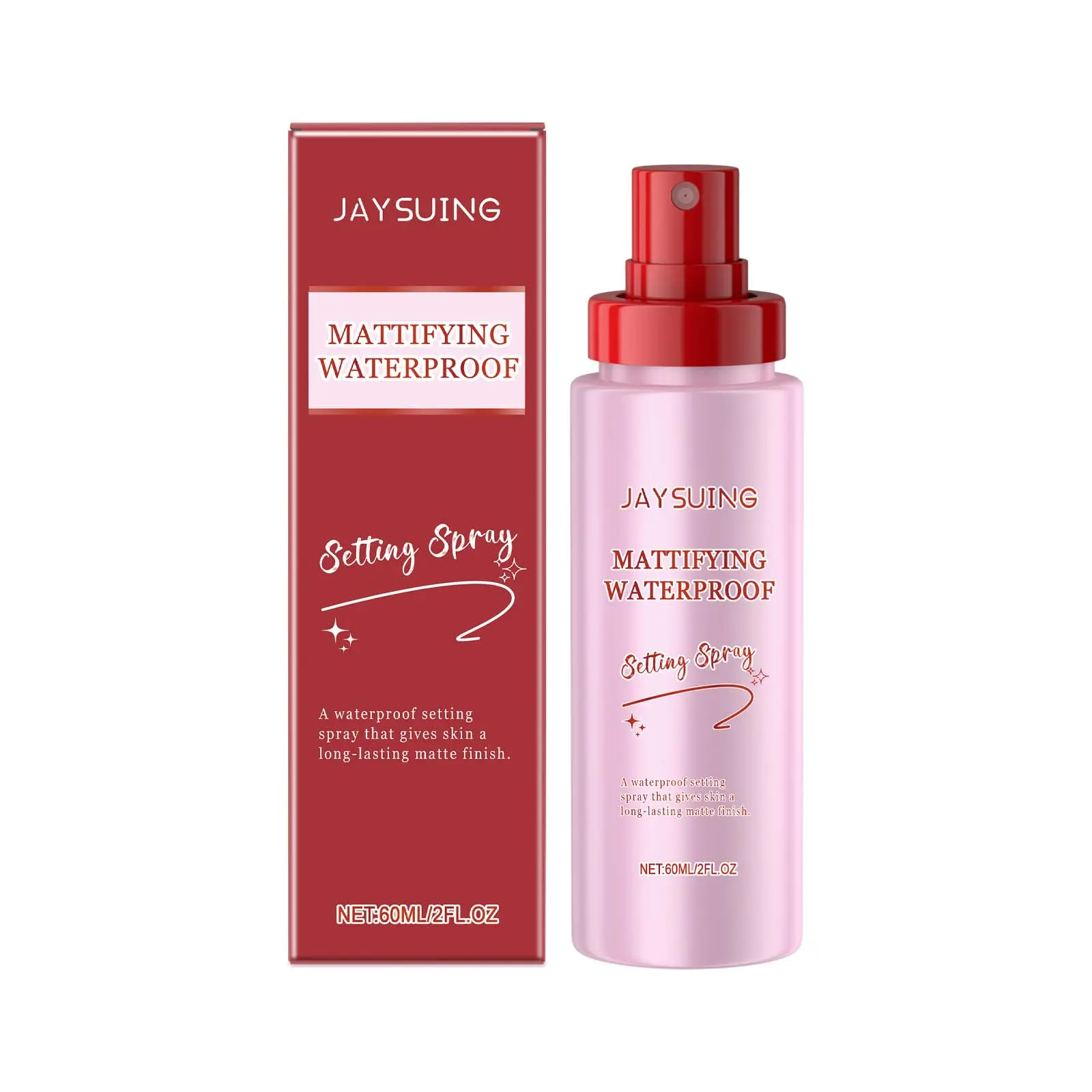Mattifying Waterproof Makeup Setting Spray, Long Lasting Matte Finish Make-up Fixing Mist, Oil Control Anti-Sweat Smudge Proof Setting Spray for Oily Skin 60ML