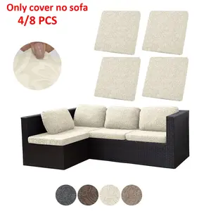 4pcs/8pcs High Elastic Floral Sofa Covers, Casual Style, Pet Friendly, All Seasons, Dustproof, Reusable, Fits Various Sofas