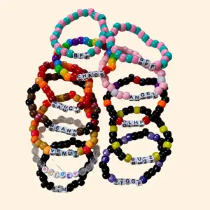 Custom Kandi Bead Unisex Word Bracelets - Personalize Your Style! | Moss And Moths