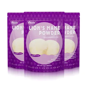 Oussiu Organic Lions Mane Mushroom Supplement Powder 1lb,Berry Flavor Mushroom Superfood for Memory,Focus, Clarity & Nerve Health