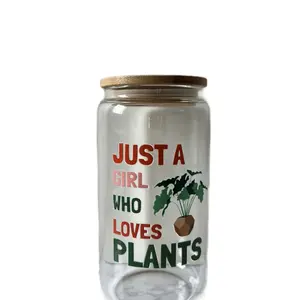 Just a girl who loves plants glass Drinkware