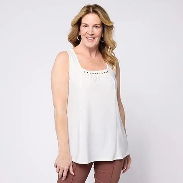 Nina Leonard Sleeveless Float Top