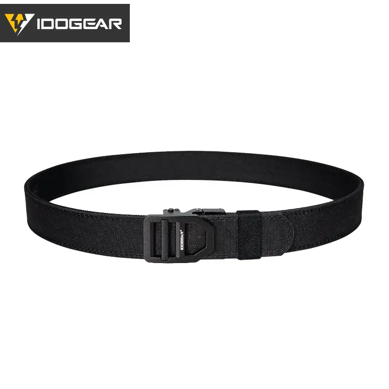 IDOGEAR Men's Ratchet Belt No-hole Quick-Release Buckle For Everyday Carry Sport Belts For Men Any Style Hiking Work of trousers 3434