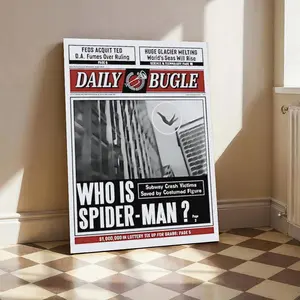 Who Is S-M Vintage Poster Daily Newspaper Poster Who Is S-M Wall Art