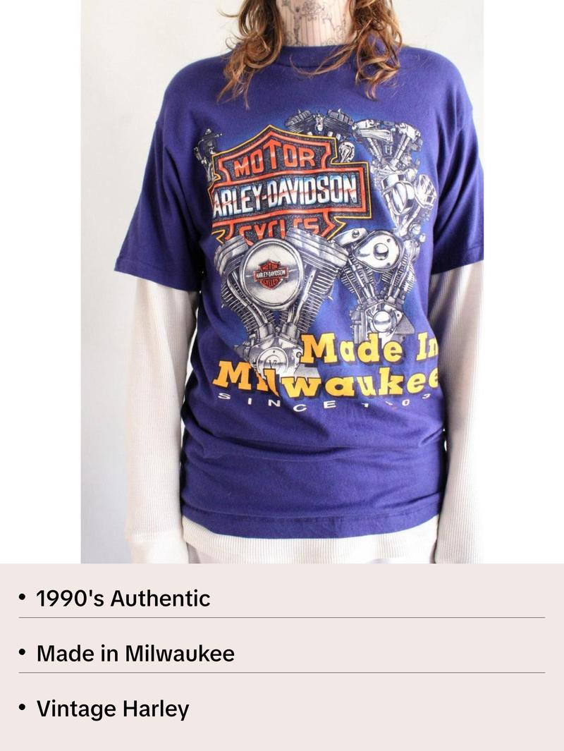 Vintage Harley Tee T0754