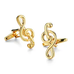 Gold G Clef Cufflinks