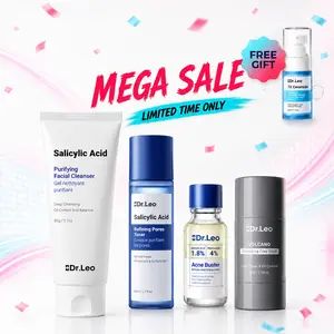 Dr.Leo Acne Treatment Kit for Oily Skin – Reduce Breakouts, Clear Blackheads, Unclog Pores & Control Oil (4-Step Routine) #mothersdaygift #DealsForYouDays