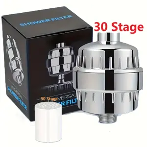 30Stage Shower Water Filter] 30-Stage High-Performance Shower Filter, Showerhead Filter with Cartridges - Hard Water Purifier