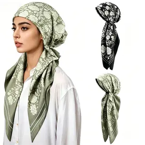 Soft Floral Pre-Tied Headwrap for Cancer Patients - Breathable Slip-On Chemo Turban Scarf for Hair Loss