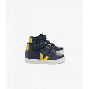 Veja Cobalt Yellow High Top Velcro Sneaker V10H