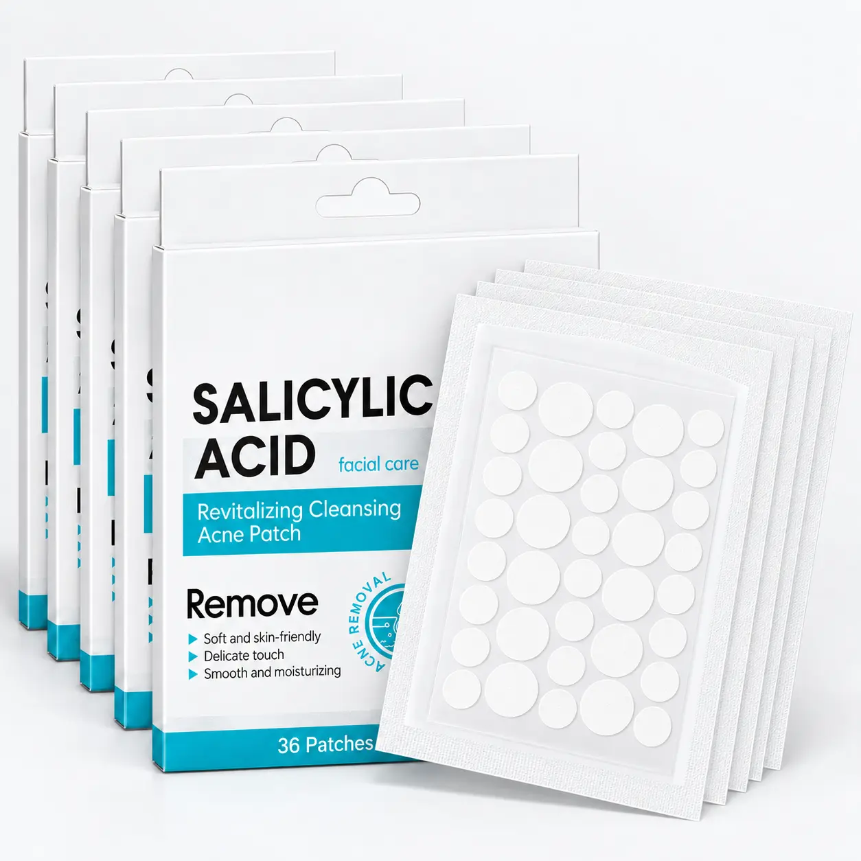 Salicylic Acid Pimple Patches for Face, 180/360/720 Count, Acne Spot Patches, Peel & Stick, Thin & Discreet, Skin-Friendly