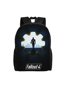 1 piece Back to school season Cool fallout vault tec design Bookbag For Work Zipper Closure For Women Book Pack Back To School Gift 