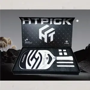 HTPICK Pro Pickleball Paddle T700 Carbon Fiber Thermocompression Tech Frameless Design High-End for Adults & Tournaments Multi-Color USA-PA  418x190mm 220g~240g