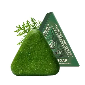 Herbal Shampoo Soap Natural Hair Nourishing Solid Shampoo with Ginseng Rosemary & Polygonum Multiflorum Gentle Scalp Cleansing Soap for Men & Women Eco-Friendly Hair Care