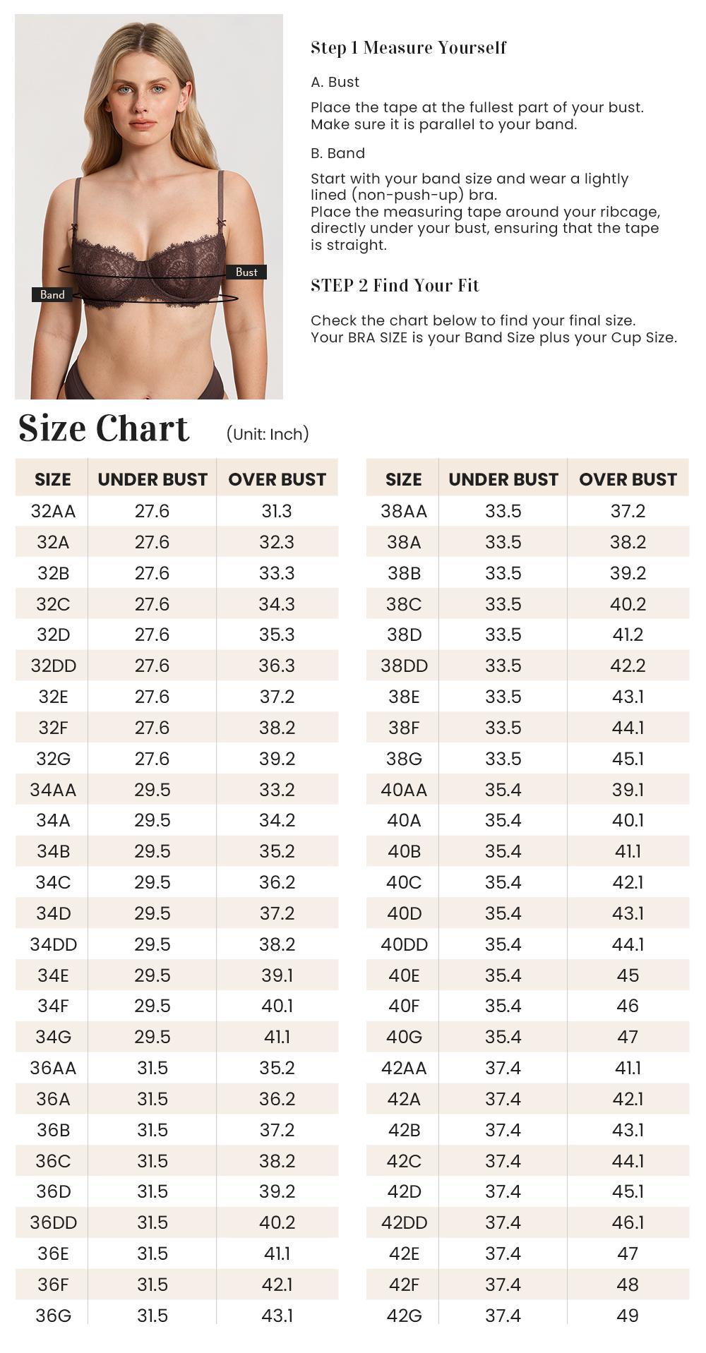 Women's Balconette Sexy Lace Push Up Bra See Through Underwire No Padded