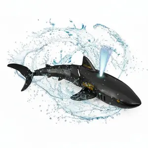 Remote Control Shark Electric Boat Water Toy, Pool Bathtub Lake Swimming Toy, Christmas gift, Suitable for Kids over 6 Years