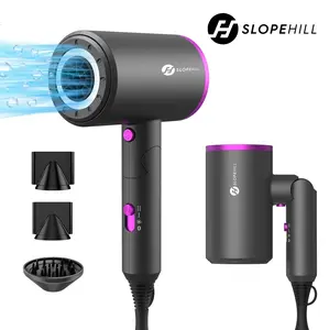 Foldable Ionic Hair Dryer,1800W Powerful Hot/Cool Wind Blow Dryer, 3 Magnetic Attachments, ETL, UL and ALCI Safety Plug, TikTokShopBlackFriday TikTokShopCyberMonday