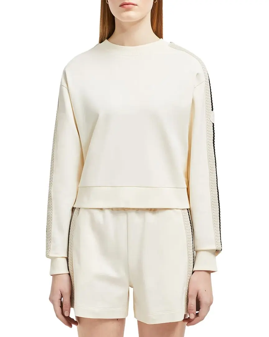 Moncler Crochet Accent Sweatshirt Moncler Crochet Accent Sweatshirt