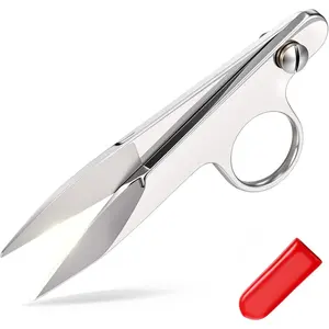 1 count Mini Upgrade Sewing  Fabric Thread Snips  for Sewing   Tailor with Protective Cover Supplies  Clothes Fishing Line Fabric Yarn ()