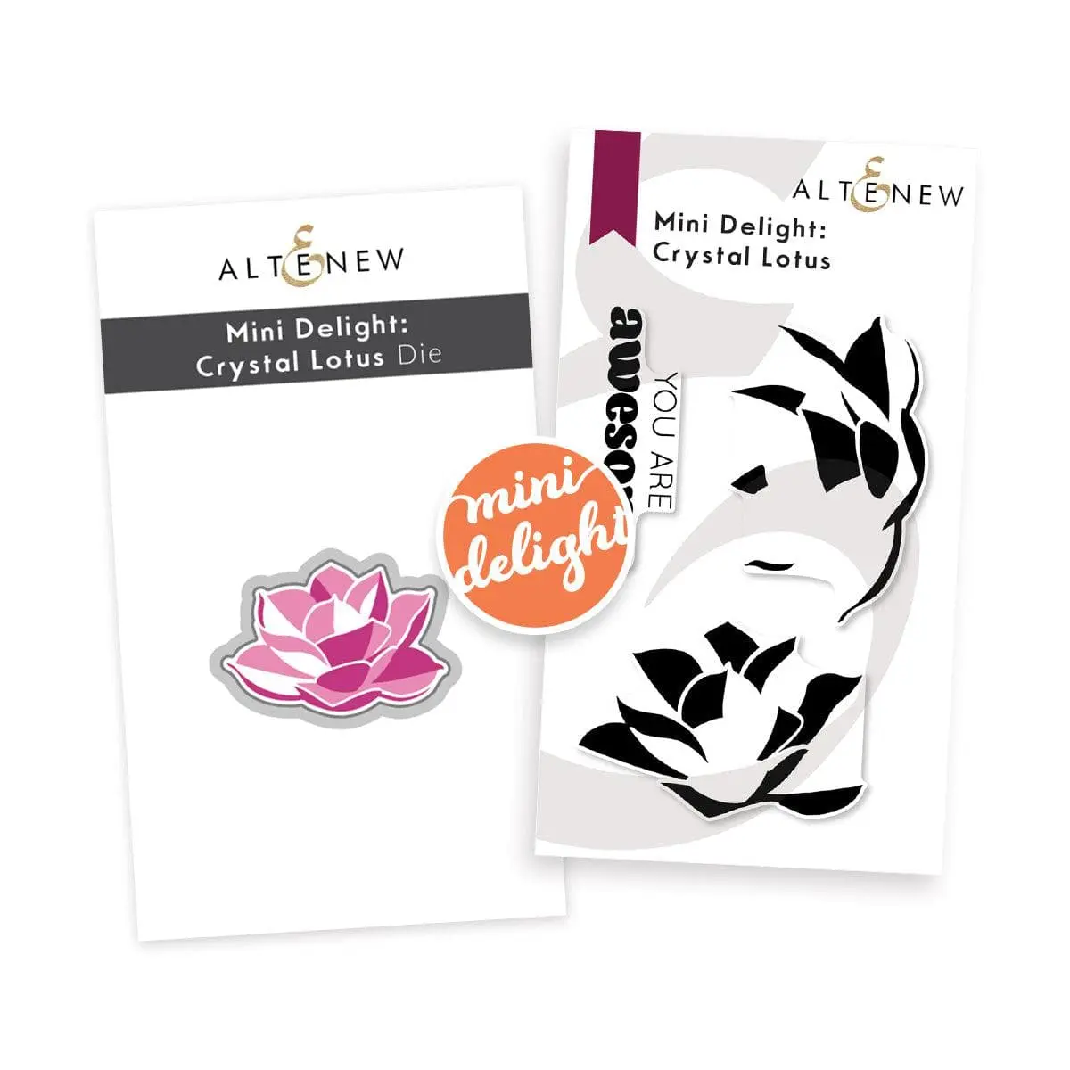 Mini Delight: Crystal Lotus Stamp & Die Set