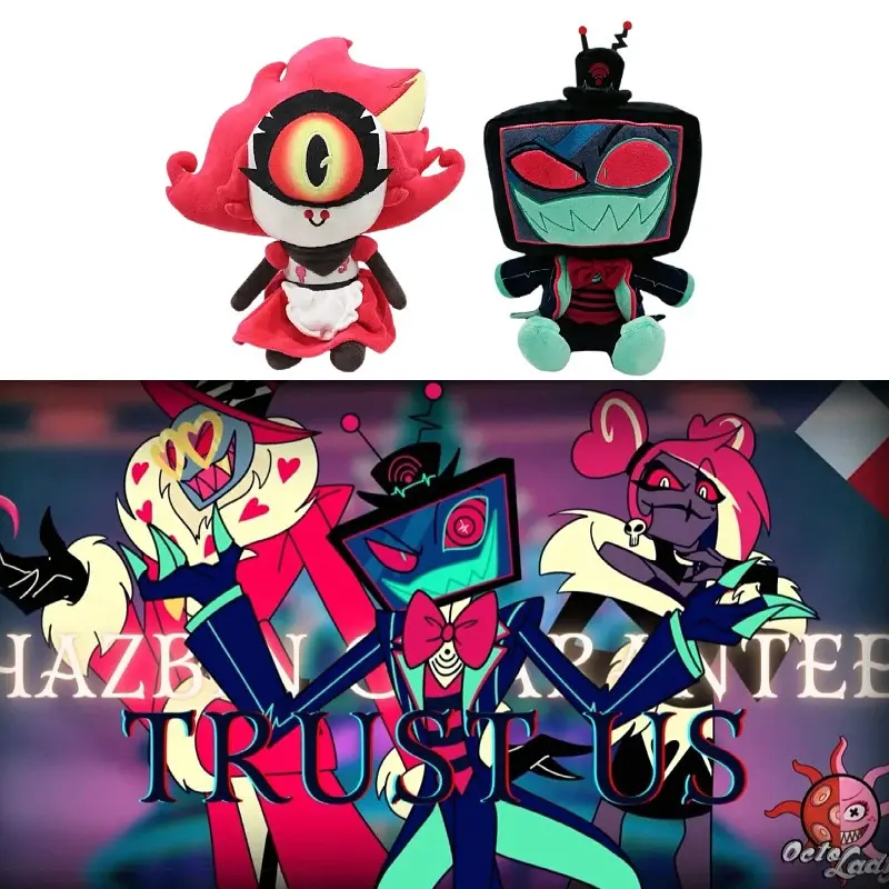Anime and game merchandise, Hotel Extreme Boss merchandise, Hell Inn clown plush toys