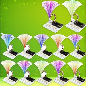 12 Bulk STEM Craft Kits for Kids 8-12 Fiber Optic Light Science Experiments Electric Circuit Projects Classroom Gifts