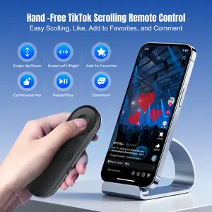 Multifunctional Phone Mouse Remote Control, Wireless Gesture Control for iPhone iPad Kindle, High Aesthetic, One-Click Wake-Up Music