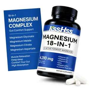 18-in-1 Magnesium Glycinate Complex – Sleep Support, Muscle Recovery, Debloat & Digestion Support Supplement