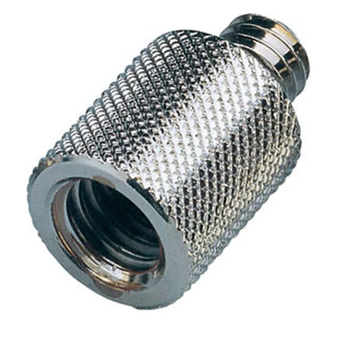 K&M 218 Thread Adapter, 1/2" Female to 3/8" Male, Zinc-Plated