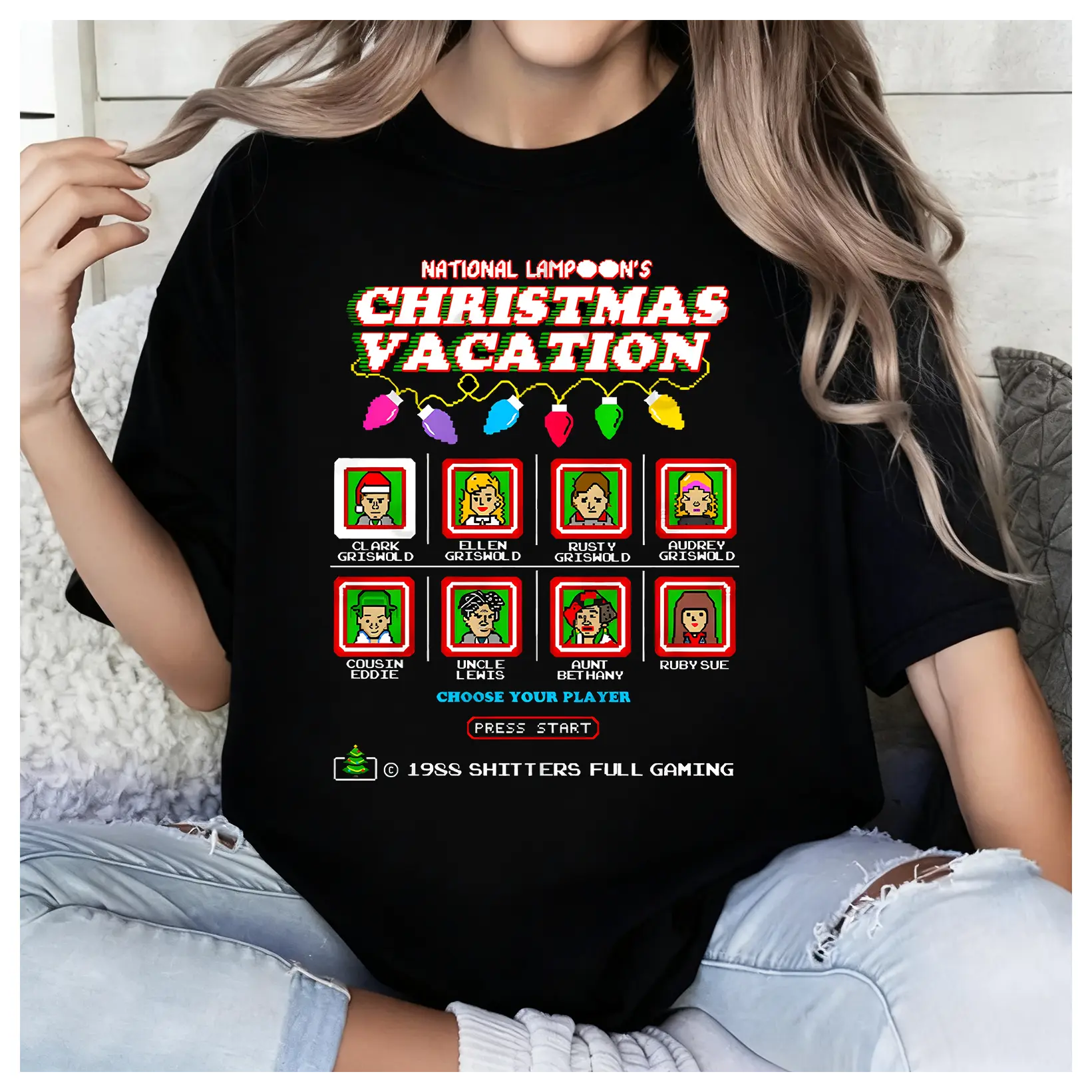 Delivered after Christmas-National Lampoon's Christmas Vacation Classic T-Shirt - Funny Video Game Style Xmas Movie Character, Fan Essential