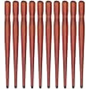 10 Pcs Dip Pen Set with Wooden Nib Holder Ideal for Art Painting and English Calligraphy, Annatto Color