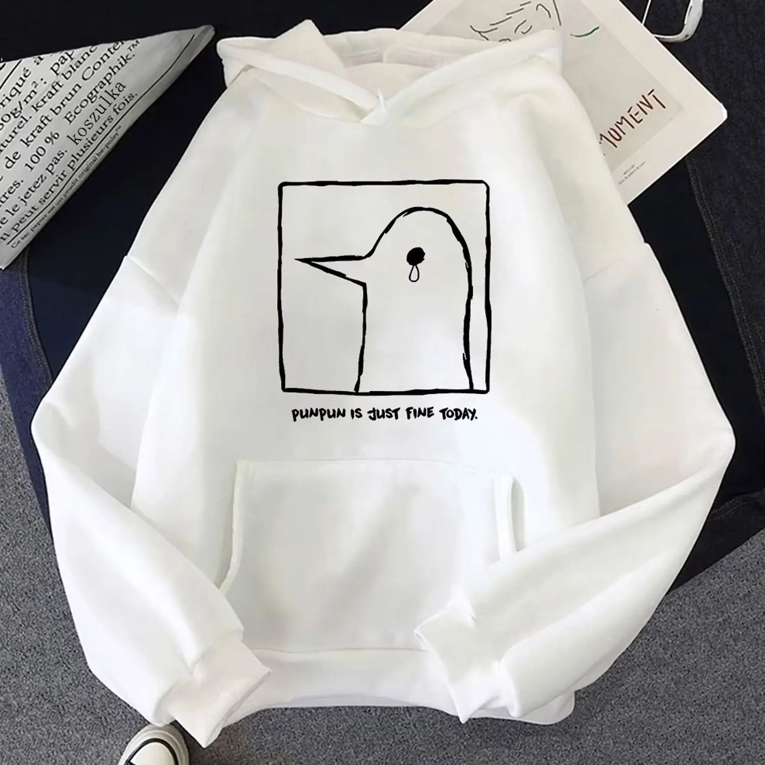 Goodnight Punpun Hoodie Women Harajuku Graphic Kawaii Hoodies Unisex Anime Manga Cartoon Oyasumi Punpun Pullover Plus Size Polyester Casual Womenswear Sweatshirts