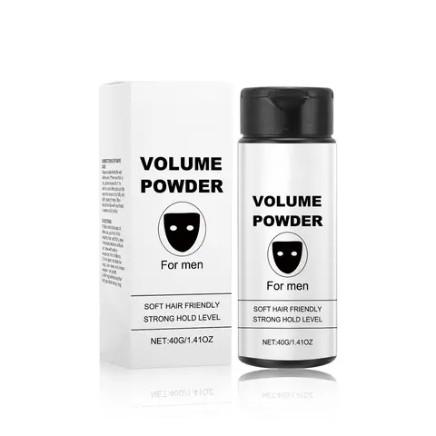 Men's Volumizing Hair Texture Powder - Alcohol-Free Cornstarch Formula with Aluminum Octenylsuccinate, Gentle Cleansing, Strong Hold for Adults' Instant Fullness, Haircare & Styling Hair Products