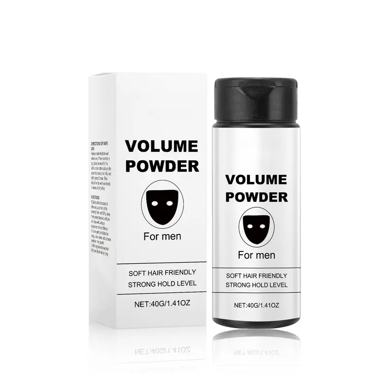Men's Volumizing Hair Texture Powder - Alcohol-Free Cornstarch Formula with Aluminum Octenylsuccinate, Gentle Cleansing, Strong Hold for Adults' Instant Fullness, Haircare & Styling Hair Products