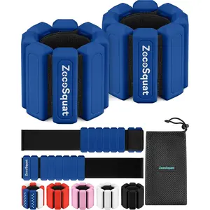 Ankle Weights for Women and Wrist Weights for Women at Home - Arm and Leg Weights, Non-Slip Desig, Set of 2 (1 lb each)