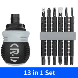 Mini Precision Ratchet Screwdriver Magnetic Phillips Slotted Labor Saving Construction Hand Tools Reversing Screwdriver Industrial Driver