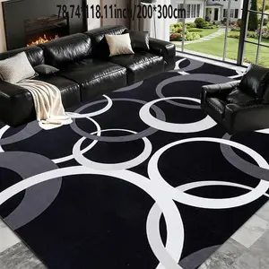 Nordic fashion minimalist wind area carpet machine washable home decor sofa coffee table mat bedside mat kitchen study home carpet mat Durable Decorative Mat Durable Area Rugs