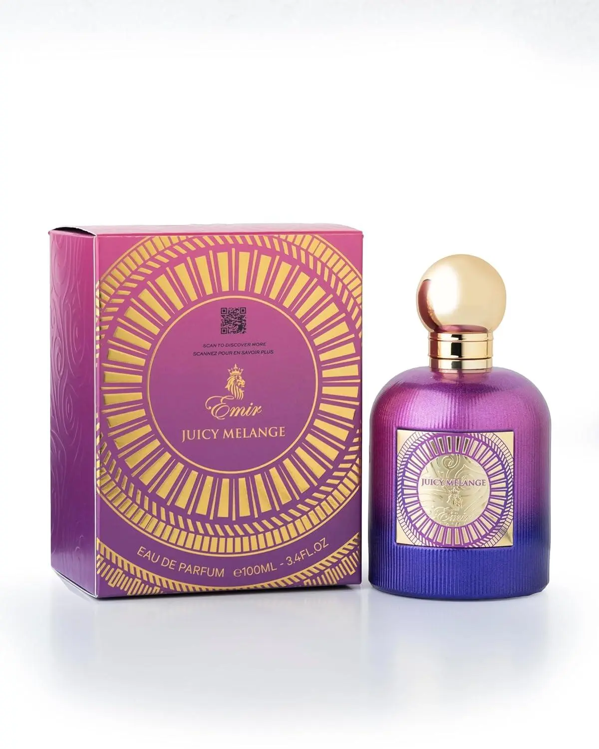 Paris Corner Juicy Melange EDP Unisex Fragrances Scent 3.4 Fl Oz Perfume EDP Juicy Fruity Scent Summer + Juicy Melange Sample Pack Included