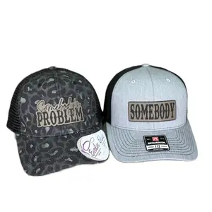 Somebody’s Problem Ponytail and Somebody Richardson 112 - Couples Matching Hat - Choose Your Color Combo