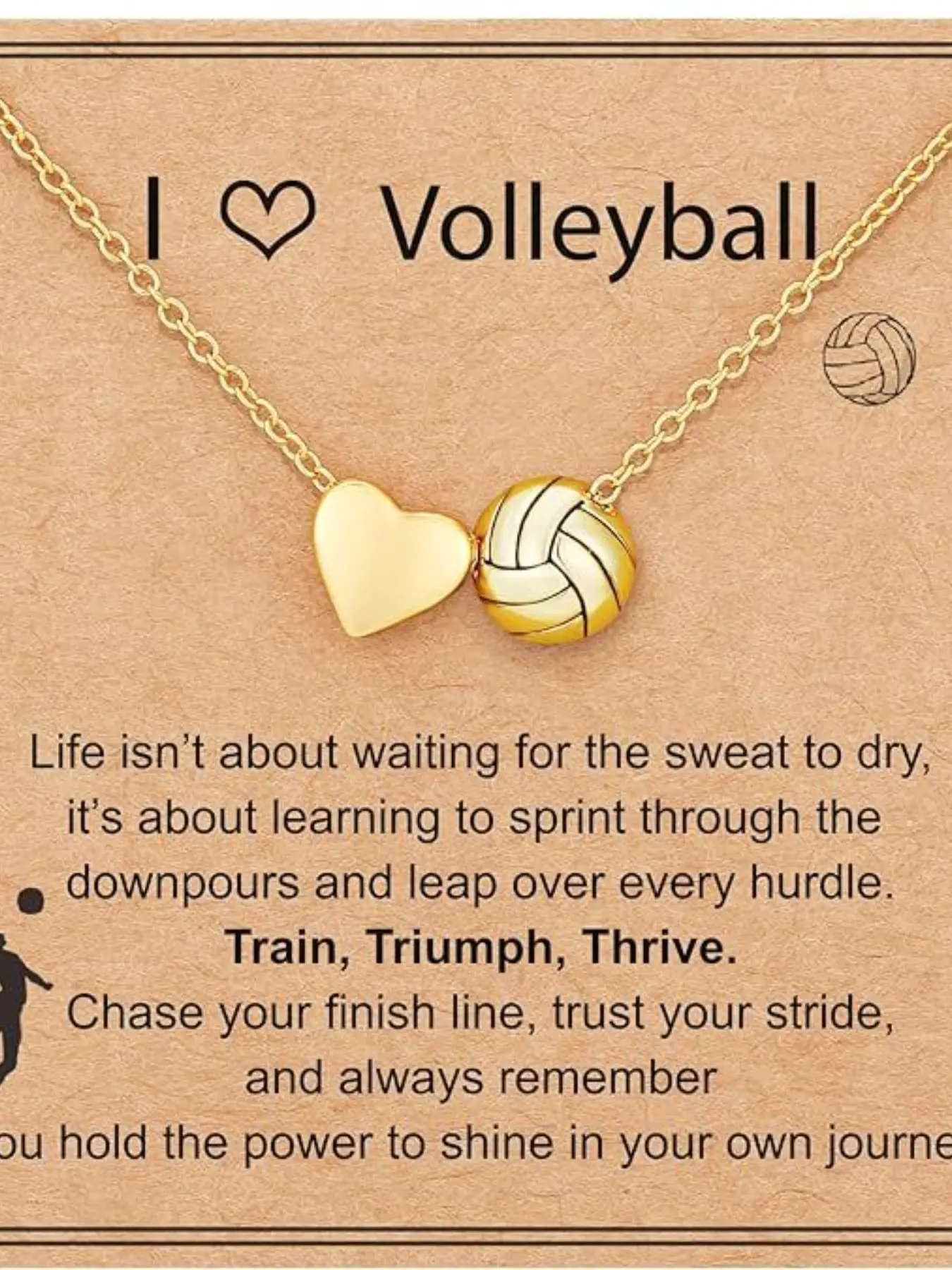 Cute Softball Soccer Volleyball Basketball Football Necklace for Girls Women, Sports Pendant Jewelry, Athlete & Team Gift, Game Day Accessory, Chain Necklaces