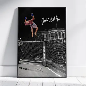Justin Gaethje Poster No Frame, Iconic White House Backflip Poster, Premium UFC Wall Art for Home Gym, MMA, Office, Man Cave, or Fan Gift