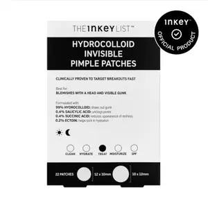 The INKEY List Hydrocolloid Invisible Pimple Patches - Acne Treatment with Salicylic Acid