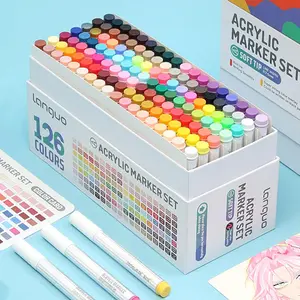 126 Color Marker Pen Set, 1 Set Soft Head Art Marker Pen, Art Markers Set, Painting Coloring Marker Pen, Student and Adult Art Supplies