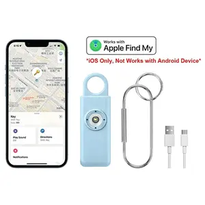 Portable GPS-enabled self-defense safety emergency alarm for the elderly/women